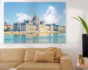 Hungarian Parliament Building by Manjik Pictures