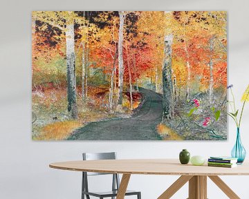 Forêt d'automne colorée sur Corinne Welp