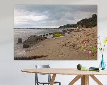 Am Strand von Usedom - Aquarell-Stil von t.ART