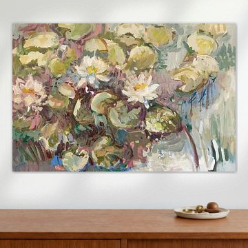 Weiße Seerosen von Tanja Koelemij