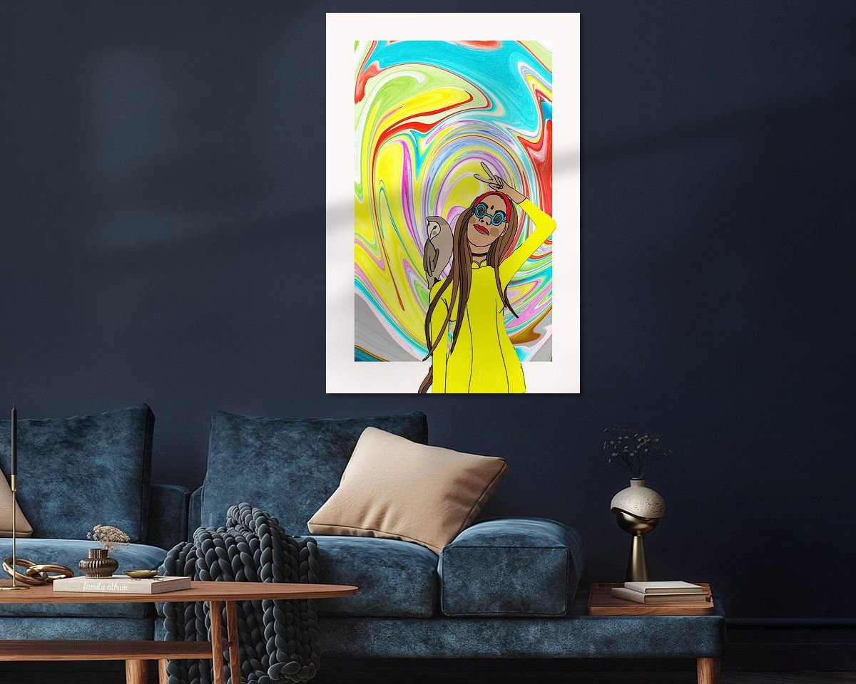 Example of the artwork in a room