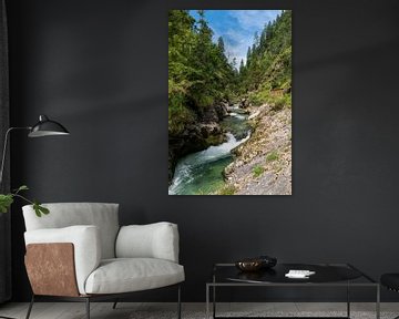 Weissbachklamm in Chiemgau Duitsland van Hans-Jürgen Janda