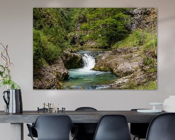 Weissbachklamm in Chiemgau Duitsland van Hans-Jürgen Janda