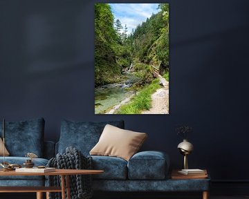 Weissbachklamm in Chiemgau Duitsland van Hans-Jürgen Janda