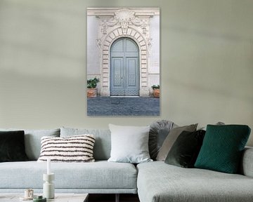 Oude blauwe deur in Rome | Italië | Architectuur | Reisfotografie