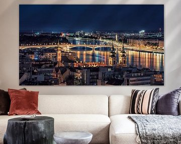 Panorama von Budapest von Manjik Pictures