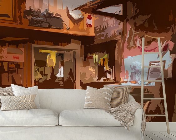 Example of the artwork in a room