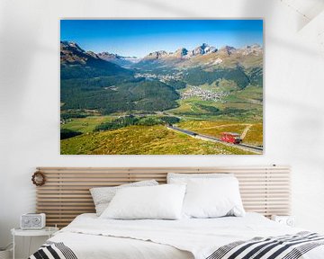 Panoramablick auf das Oberengadin von Muottas Muragl (Graubünden, Schweiz) von Chris Rinckes