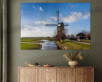 Typisch Nederlands polderlandschap van Stephan Neven