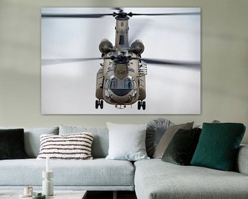 Oog in oog met de Chinook helikopter van Kris Christiaens