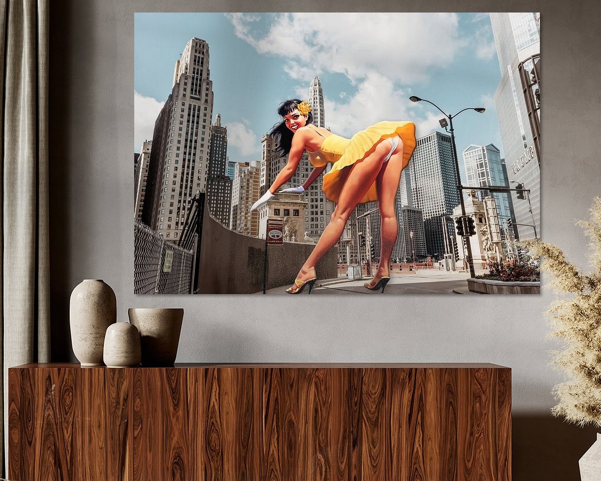Example of the artwork in a room