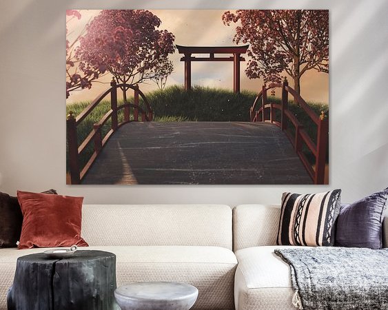 Example of the artwork in a room