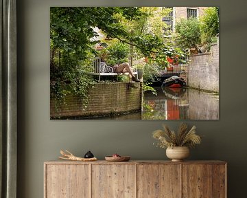 Mannequin au bord de l'eau