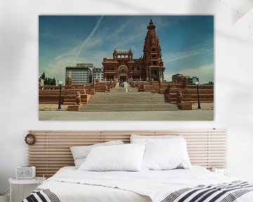 Baron Empain Palace in Cairo, Egypte (Le Palais Hindou) buitenopname bij daglicht s van Mohamed Abdelrazek