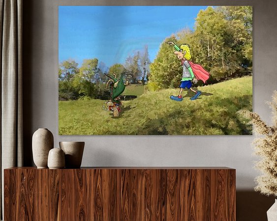 Example of the artwork in a room