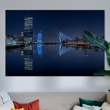 Pont Erasmus et ligne d'horizon de Rotterdam