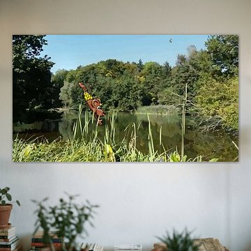 Saut de souris dans l'étang de Sängeliweiher sur Heubeere-Cartoons