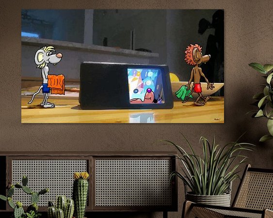 Example of the artwork in a room