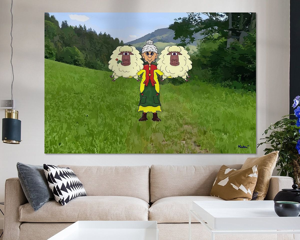 Example of the artwork in a room