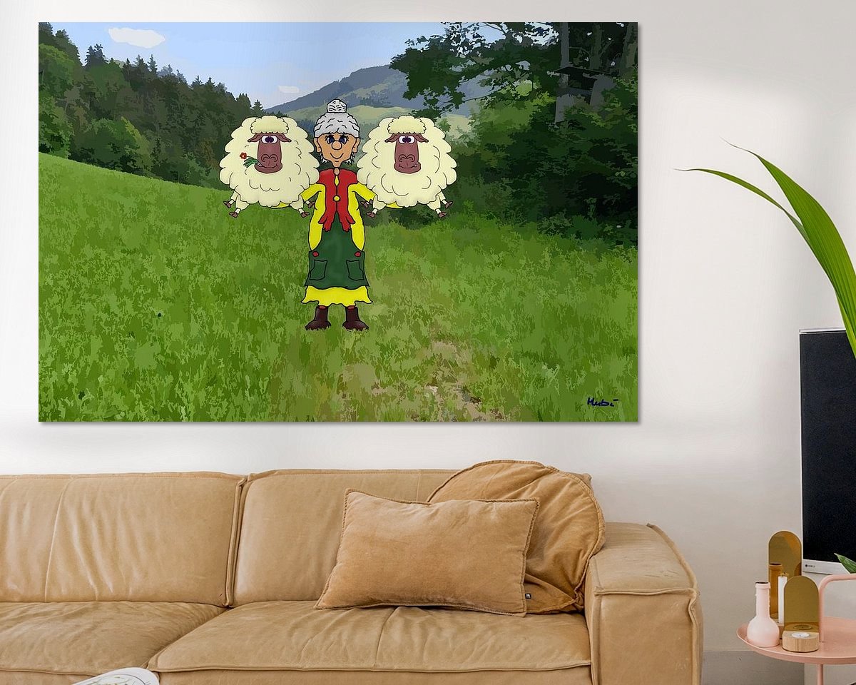 Example of the artwork in a room