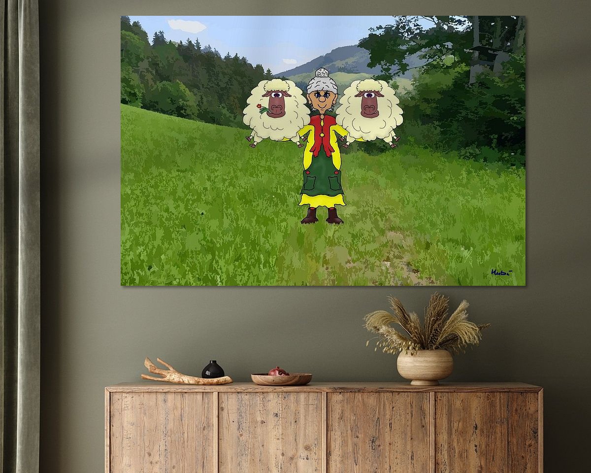 Example of the artwork in a room