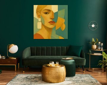 Abstract Portret - Dusty van GᎥรєlค Art Ŧ๏г Y๏ย