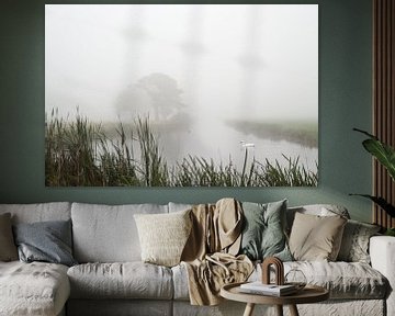 Misty morning van Esther Wagensveld