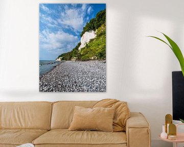 Krijtrotsen aan de kust van de Oostzee op het eiland Rügen van Rico Ködder