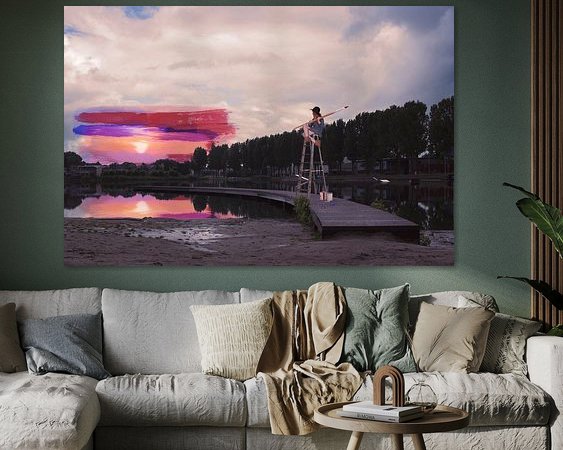 Example of the artwork in a room