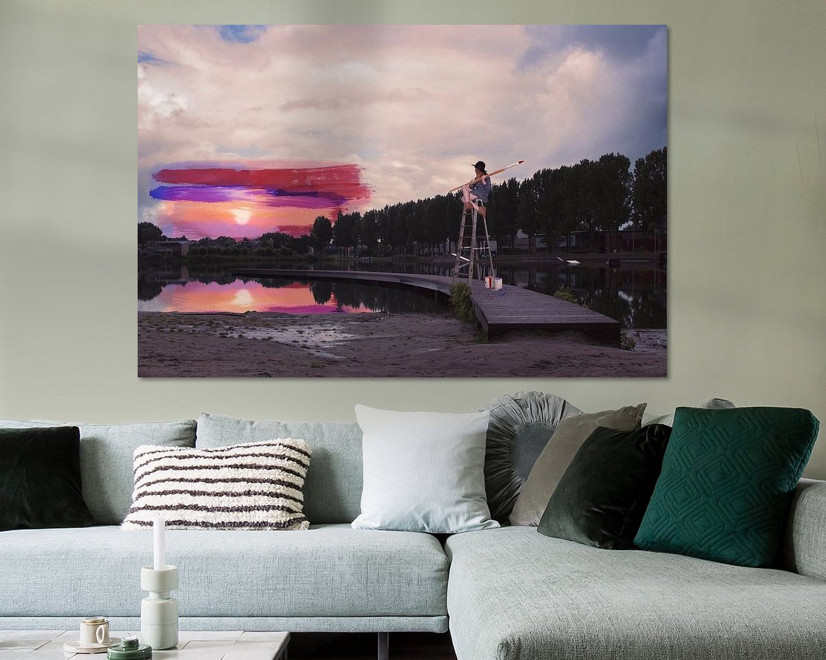 Example of the artwork in a room
