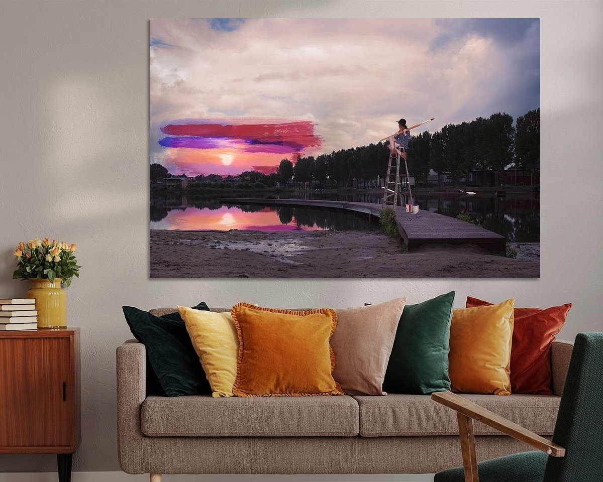 Example of the artwork in a room