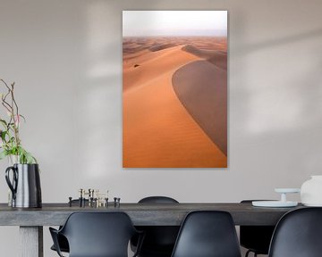 Courbe en dune de sable : les dunes du croissant au Sahara sur The Book of Wandering