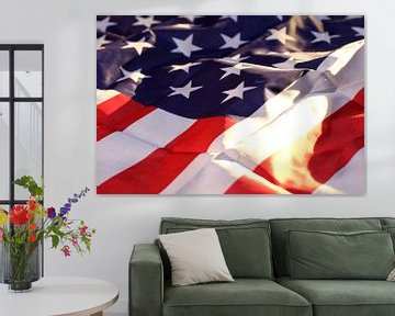 Nahaufnahme der Flagge der USA von Udo Herrmann
