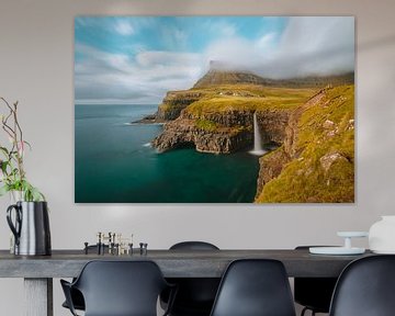 Múlafossur Waterval in Gásadalur van Maikel Claassen Fotografie