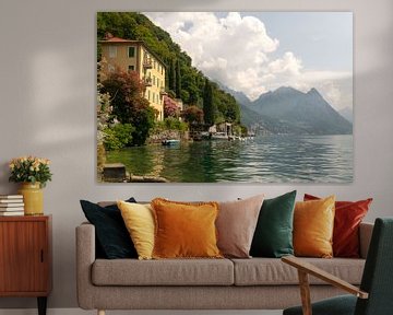 Uitzicht vanaf Gandria op het Meer van Lugano van Heleni Fafoutis