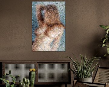 collage de peintures de nus