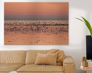 Sonnenuntergang im Wattenmeer
