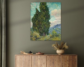 Cypresses, Vincent van Gogh