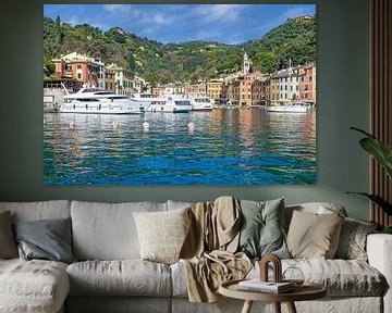 Portofino, Italiaanse Riviera, Ligurië, Italië van Peter Eckert
