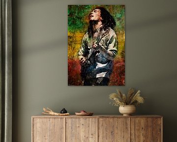 Bob Marley painting van Bert Hooijer