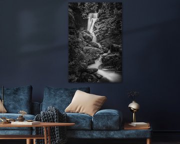 De watervallen van Triberg in zwart-wit van Henk Meijer Photography