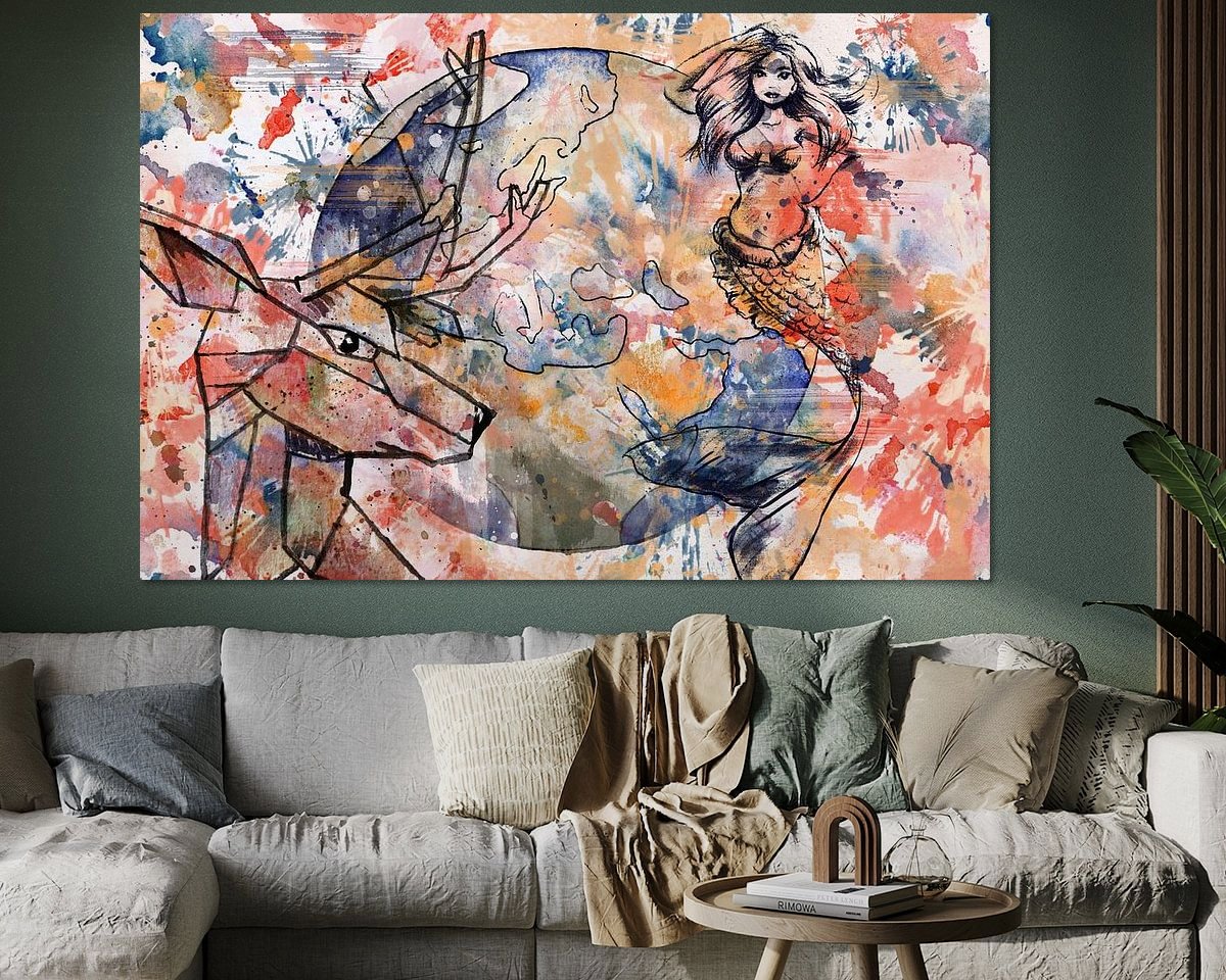 Example of the artwork in a room