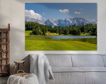 Beautiful lake landscape at the Wagenbruchsee by Oliver Hlavaty