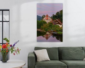 Half-timbered houses in Schiltach at sunrise by Henk Meijer Photography