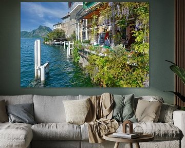 Gandria aan het Meer van Lugano van Peter Eckert