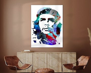 Che Guevara Abstract Portret van Art By Dominic