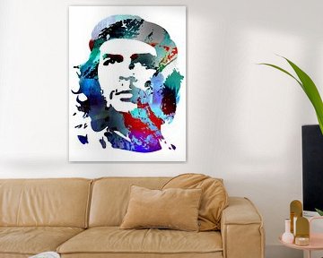 Che Guevara Abstraktes Porträt von Art By Dominic