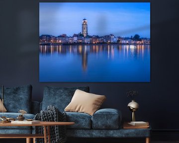 Deventer during the blue hour by Arnout Rebel