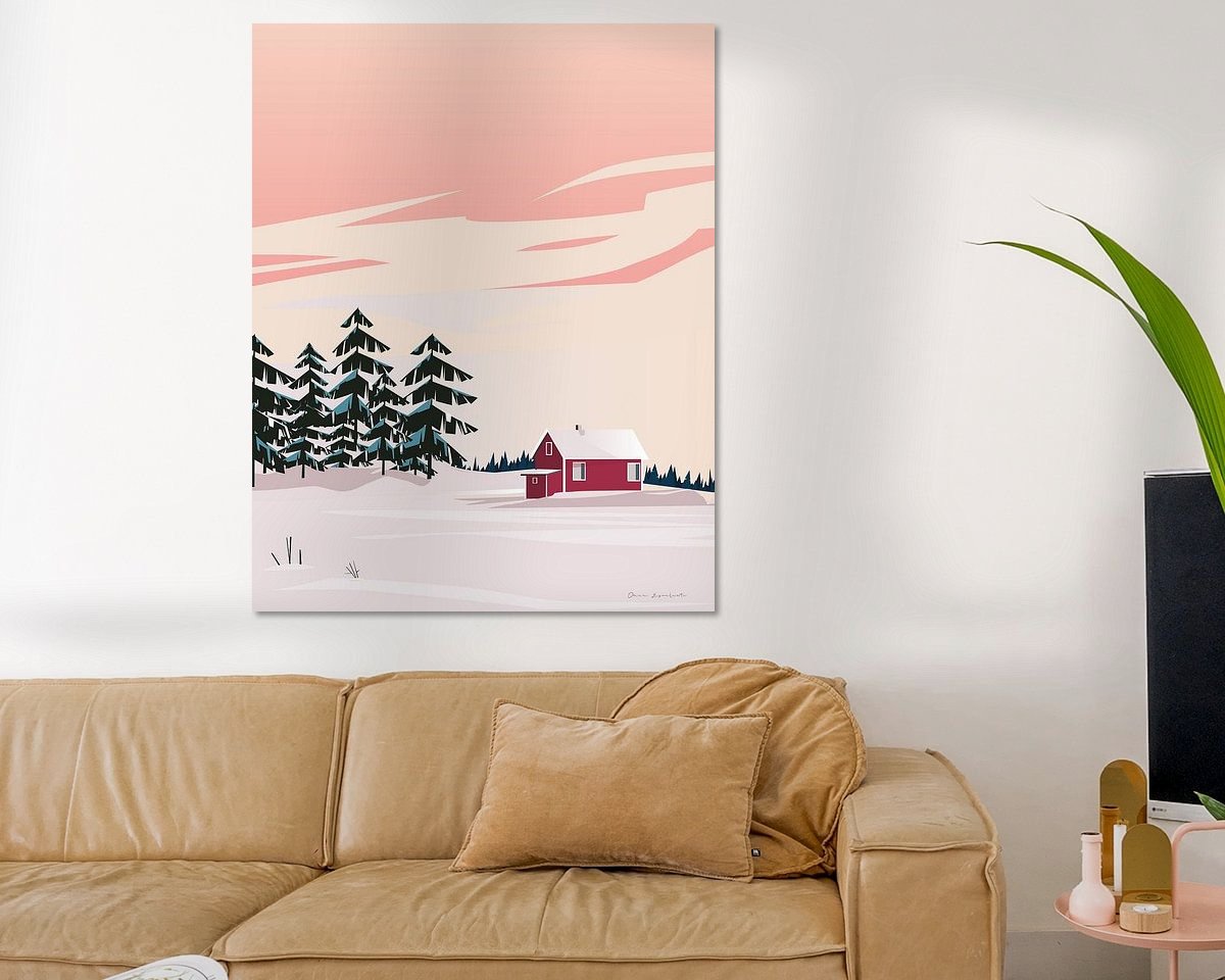 Example of the artwork in a room