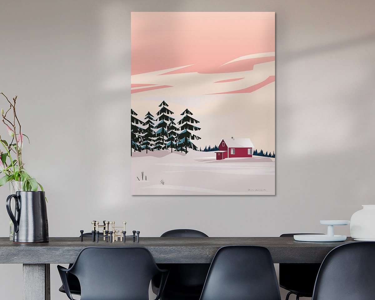 Example of the artwork in a room